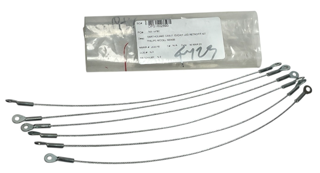 Used (LOT OF 6) Philips 502435 EvoKit LED Retrofit Earthquake Cable 317mm Accessory