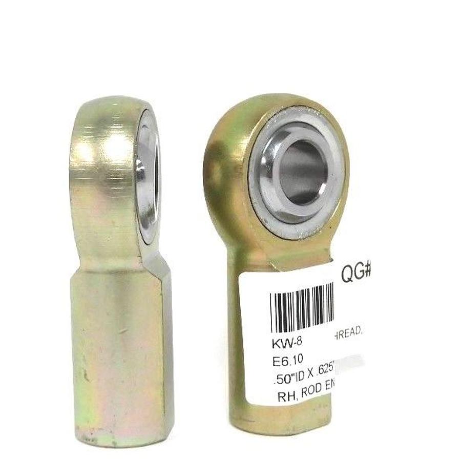 Used LOT OF 2 NEW AURORA KW-8 FEMALE ROD END BEARINGS KW8, .50'' ID X .625'' W