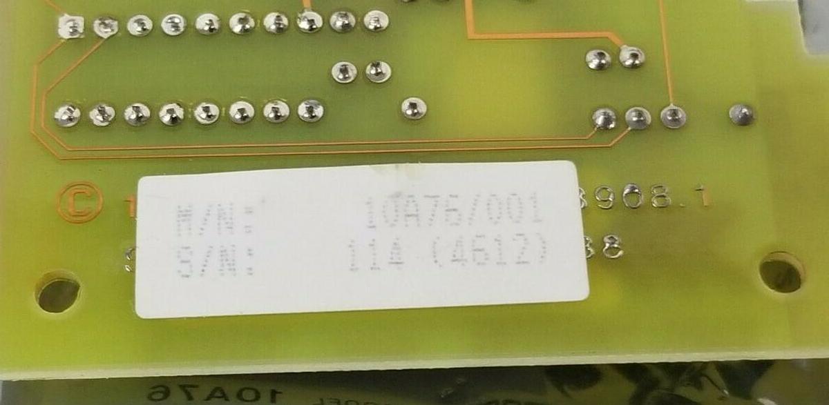 Used NEW DAYTRONIC MODEL: 10A76 ACCELEROMETER VIBRATION BOARD H/W: 1.2 10A76/001