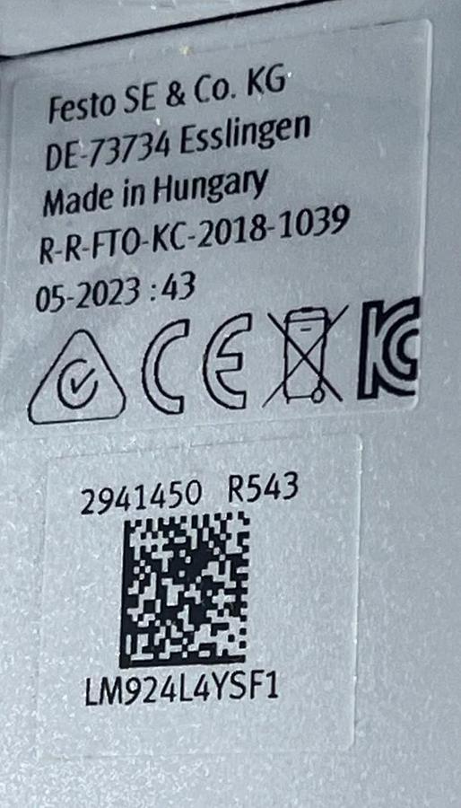 Festo 531030 MS6B Air Service Unit Combo G1/2 FRL MSB6-AGD-C4:j23:F1:V39-WP NSNP
