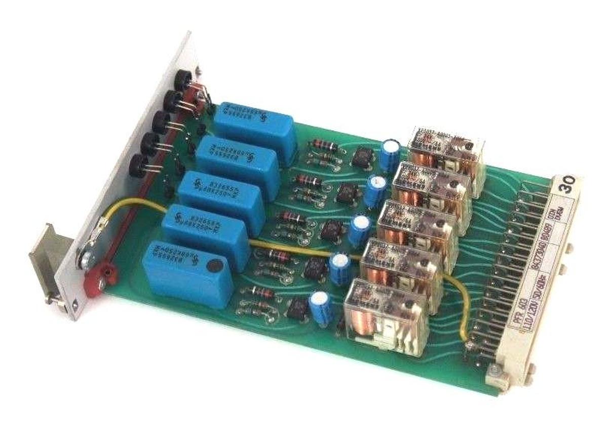 Used NEW KROM SCHRODER HAUCK PFR603 RELAY BOARD PFR-603, 110/120V, 50/60HZ, 84373040