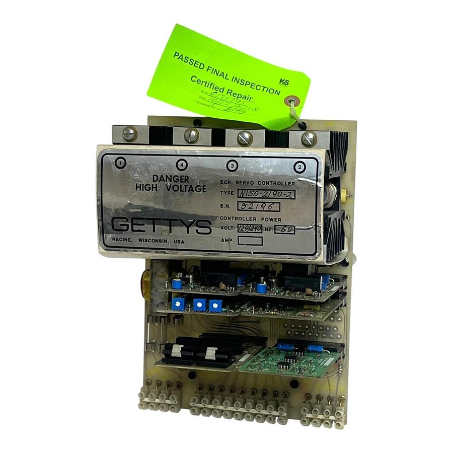 Refurbished Gettys N150-2190-2 SCR Servo Controller Drive - Refurbished K+S Certified Tested