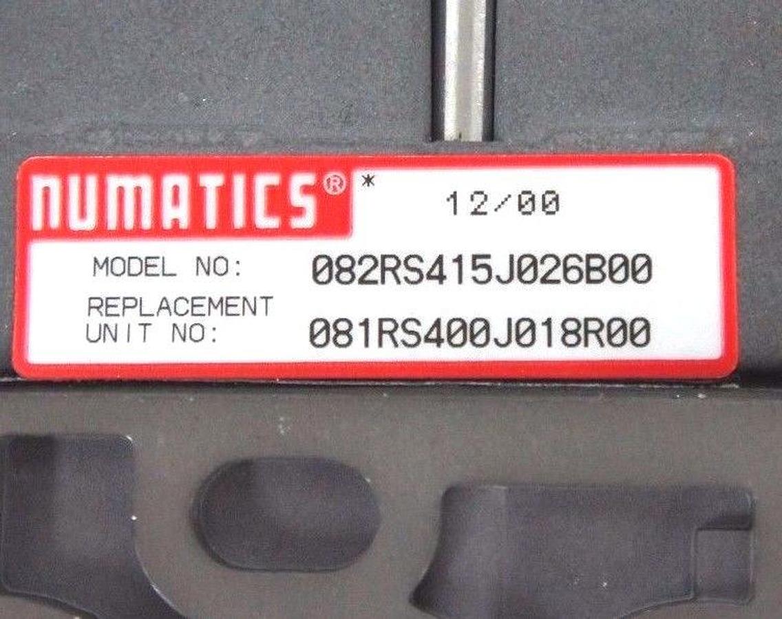 Used NIB NUMATICS 082RS415J026B00 SOLENOID VALVE REGULATOR