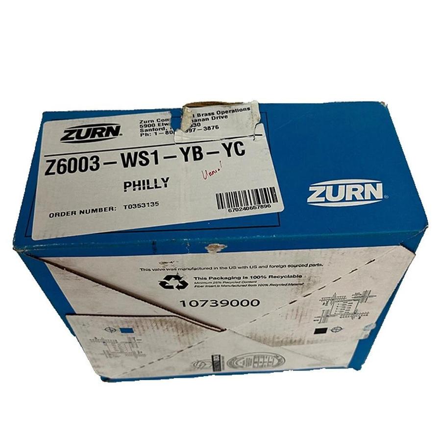 Used NEW ZURN Z6003-WS1-YB-YC / Z6003WS1YBYC URINAL AQUAFLUSH VALVE KIT PHILLY 1.0GAL