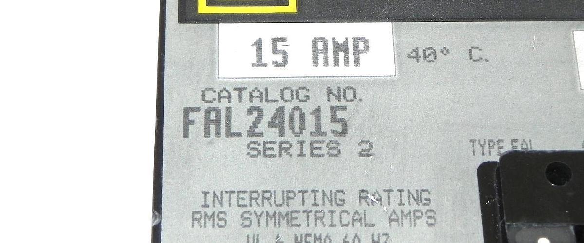 Used SQUARE D FAL24015 SERIES 2 CIRCUIT BREAKER 15 AMP