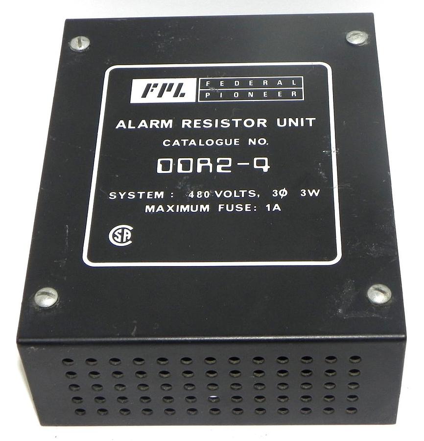 NEW FEDERAL PIONEER DDR2-4 ALARM RESISTOR UNIT 480V, 3W, MAXIMUM FUSE: 1A, DDR24