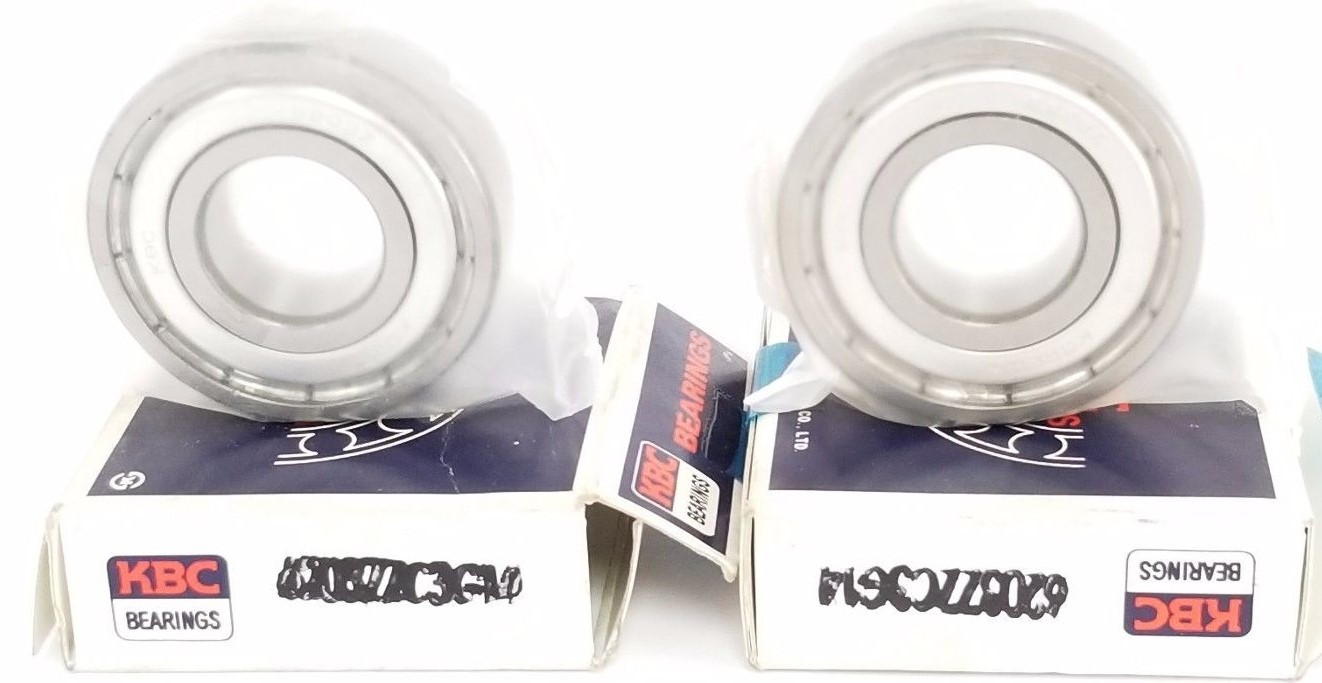 LOT OF 2 NIB KBC BEARINGS 6203ZZC3G14 BEARINGS