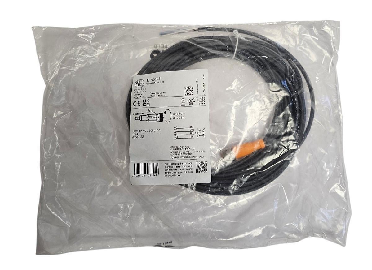 Used NEW IFM ADOGH040MSS0010H04 CONNECTING CABLE EVC003 LENGTH 10M