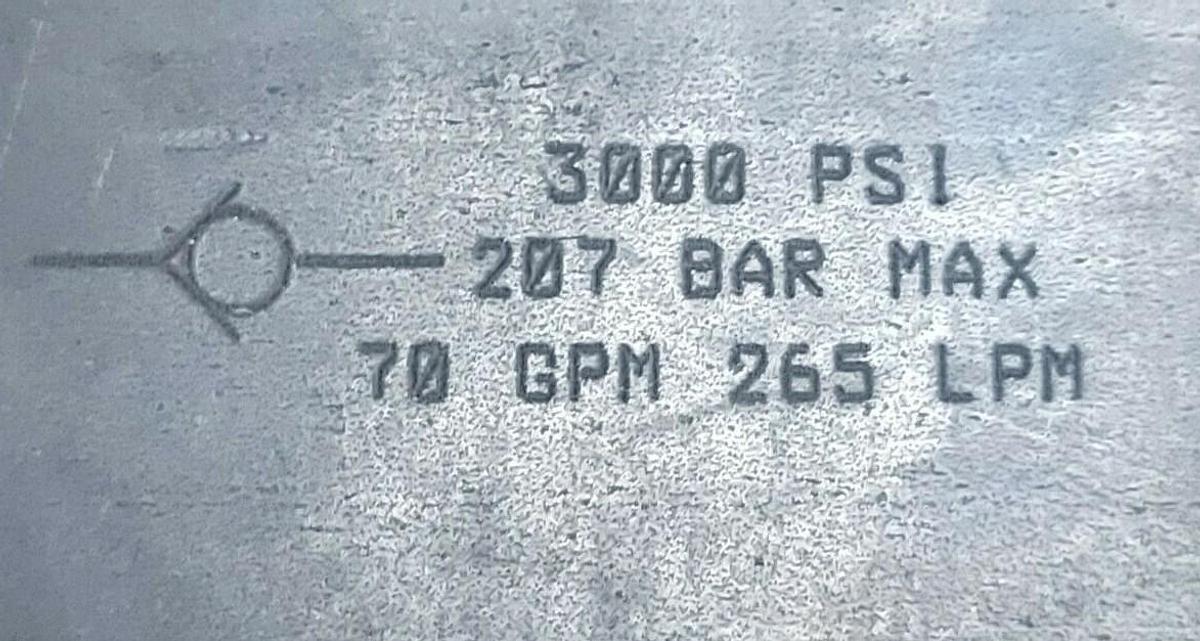 NIB PARKER C2000S CHECK VALVE C2000S-10KW 3000PSI 207 BAR MAX 70 CPM 265 LPM
