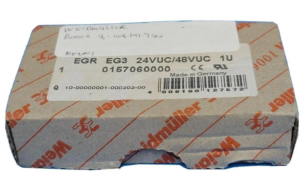 Used NIB WEIDMULLER 0157060000 CONTACT RELAY 24-48VAC/DC