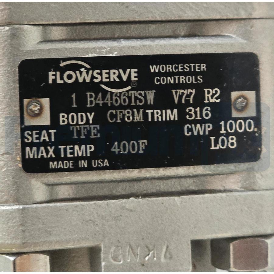 Flowserve Worcester Series 39 Actuator 10L-39-SZMS-R6 & B446TSW Ball Valve NSNP