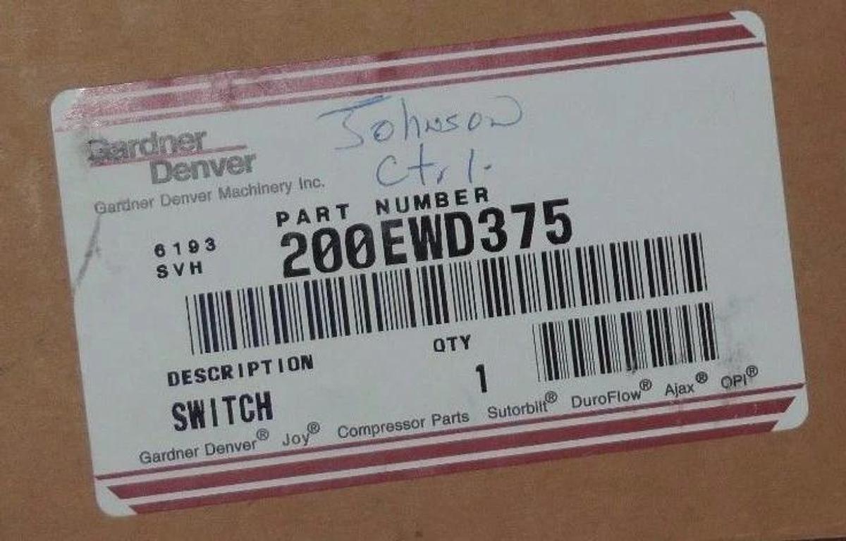 NEW GARDNER DENVER 200EWD375 GEMS SERIES LS-800 LEVEL SWITCH