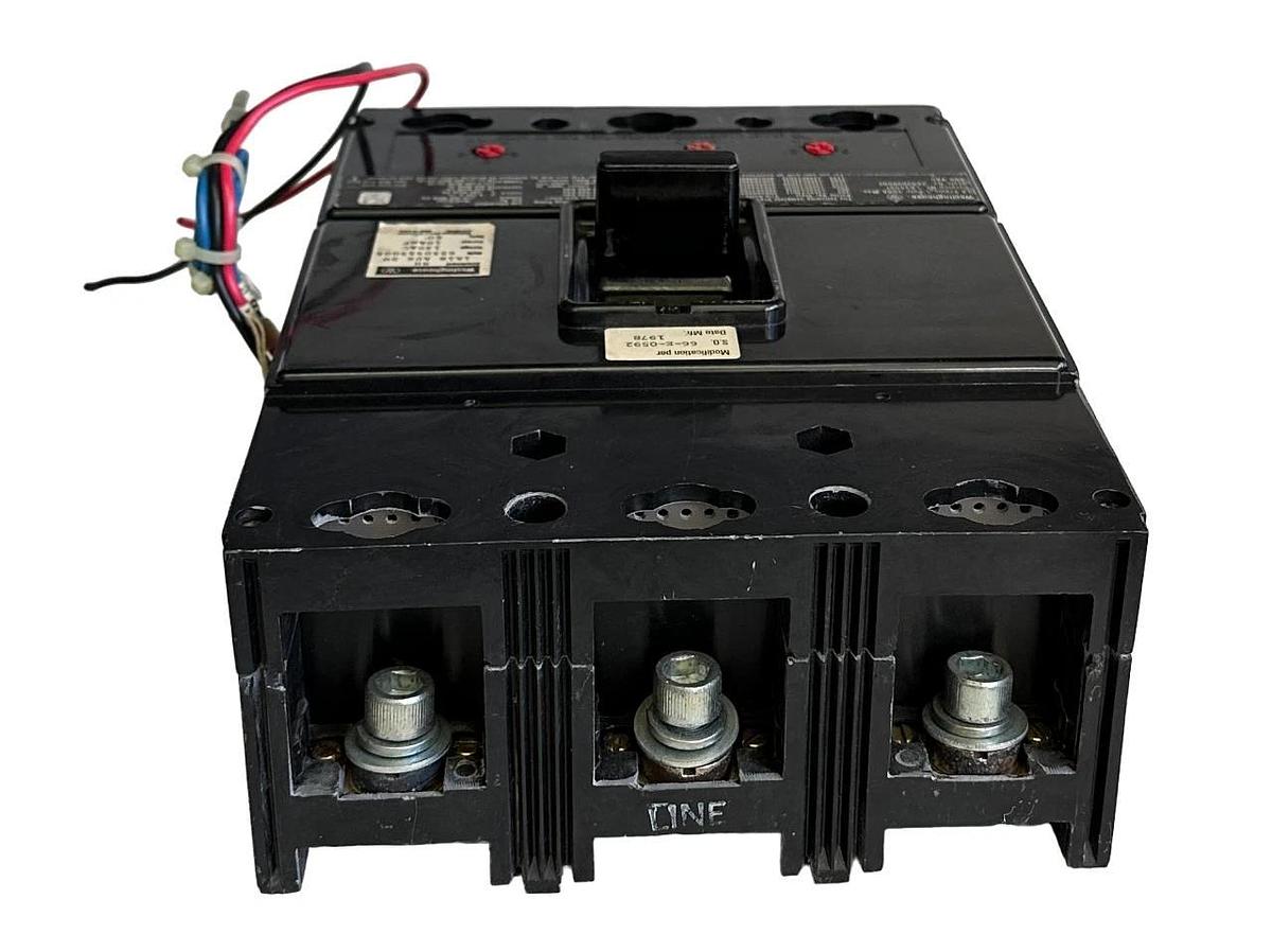 Used WESTINGHOUSE LA3400F / 2602D99G02 CIRCUIT BREAKER 3-POLE 400A 600VAC 655D555G05