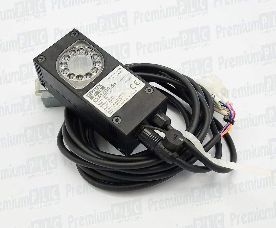 Used OPTEX CVS1-N20-RA COLOR AREA SENSOR 20 DEGREE DETECTION ANGLE NPN CVS1N20RA