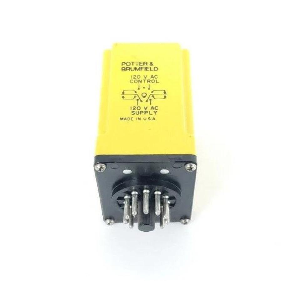 Used POTTER & BRUMFIELD CDB-38-70091 TIME DELAY RELAY 120VAC, 0-5SEC, CDB3870091