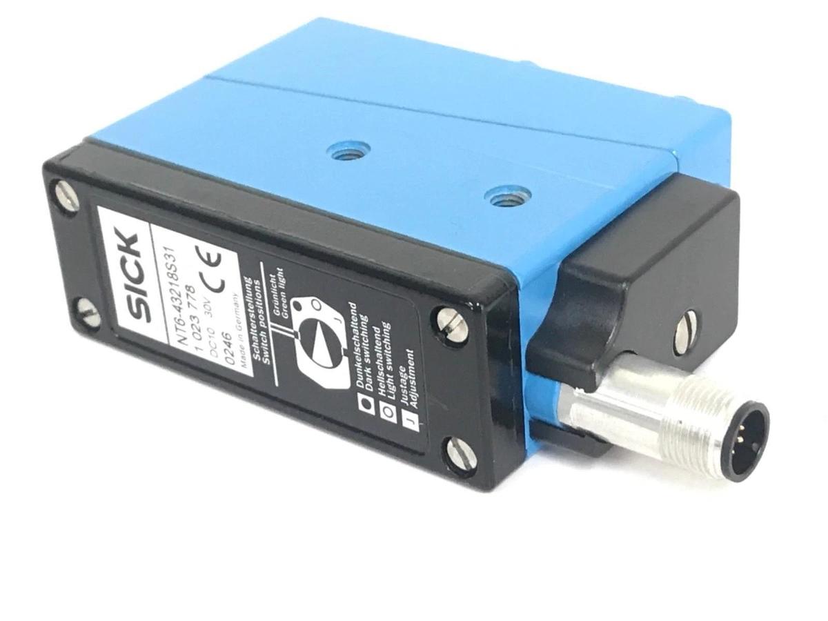Used SICK OPTIC NT6-43218S31 PHOTOELECTRIC SENSOR 10-30VDC CONTROL SCANNER 1023778