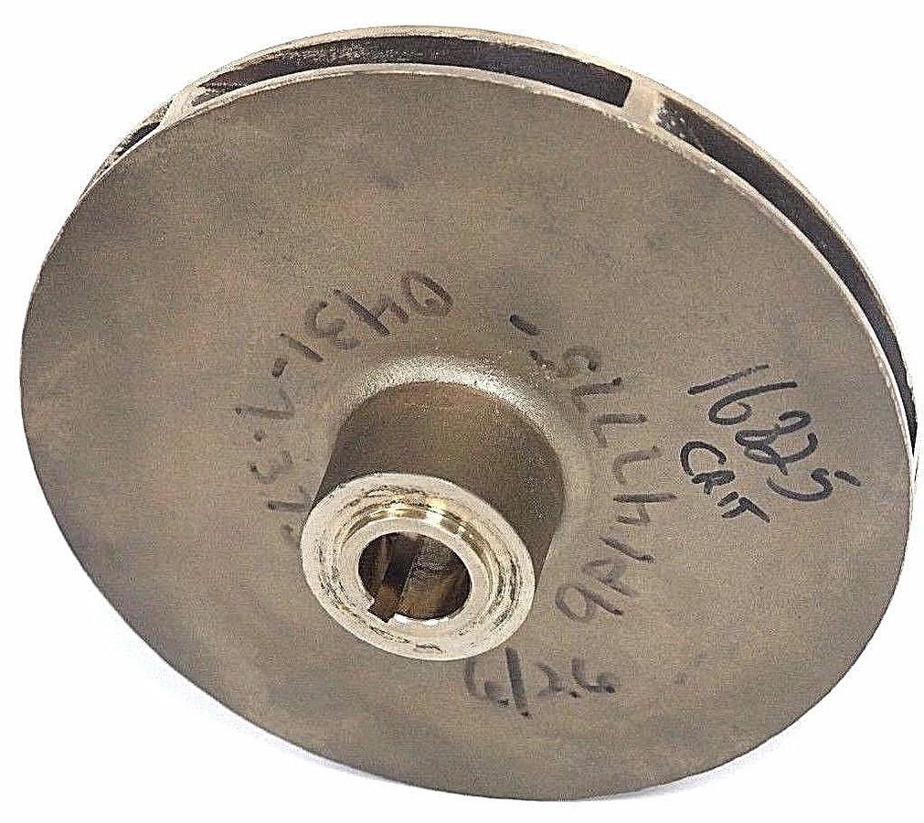 Used NEW GOULDS PUMP 444R227 VANE IMPELLER 9P1 47775-0431-7.375" BRASS