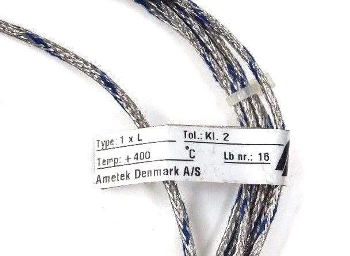 NEW AMETEK BEST. NR: 15049031 THERMOCOUPLER MAT. 1.4571 TYPE: 1 X L, TEMP. +400C