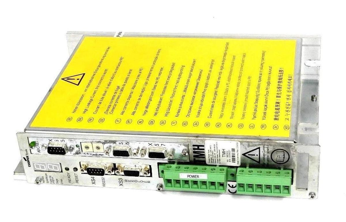Used COOPER TOOLS TMH960902 SERVO DRIVE 220-240VAC INPUT 3PH DC REV: 03B/04