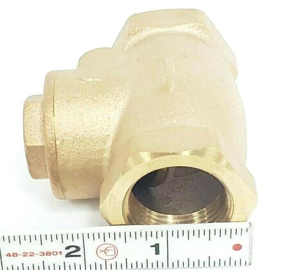 Used NEW GENERIC 10F303 BRONZE 1'' NPT BRONZE SWING CHECK VALVE 150SWP 300CWP