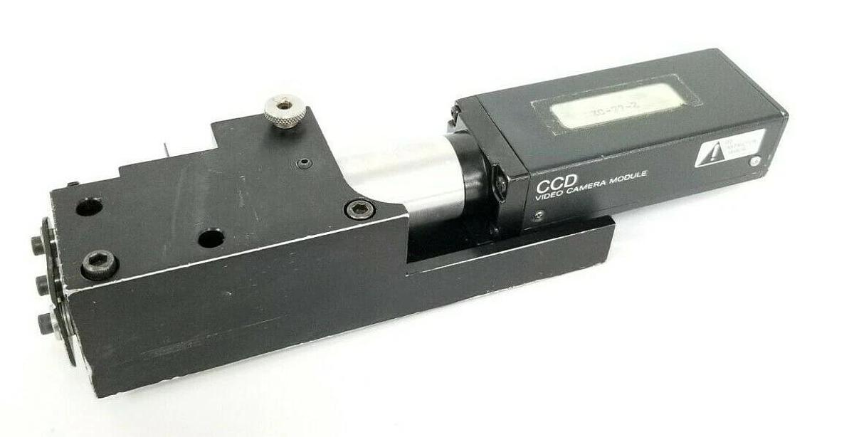 Used SONY XC-77-2 CCD CAMERA ASSEMBLY W/ 3'' IN. LENS & MOUNTING BRACKET XC772