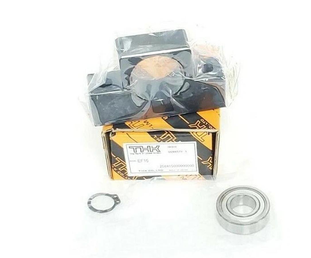 Used NIB THK EF15 BALL SCREW SUPPORT UNIT ASSEMBLY 6002Z BEARING 258415000000000