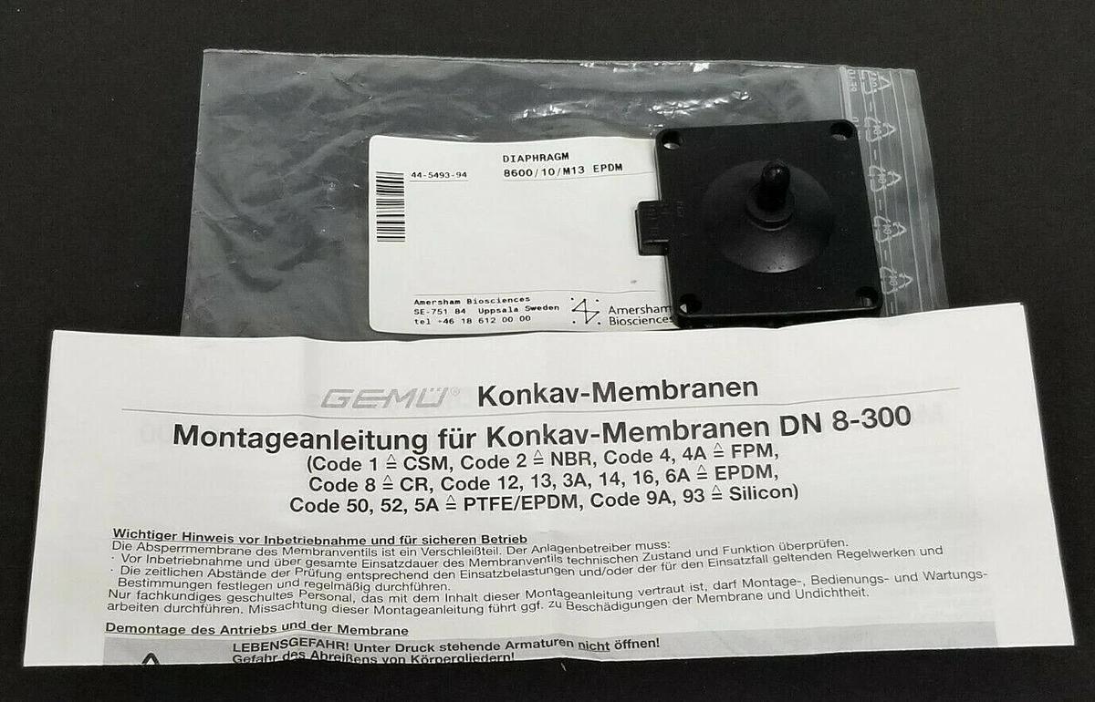 Used LOT OF 5 NEW GE HEALTHCARE 44-5493-94 DIAPHRAGMS 8600/10/M13 44549394