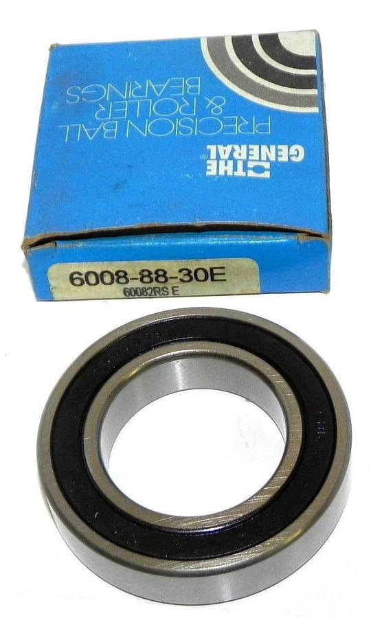 Used NIB GBC THE GENERAL BEARING COMPANY 60082RSE BALL BEARING 6008-88-30E, 6008RS