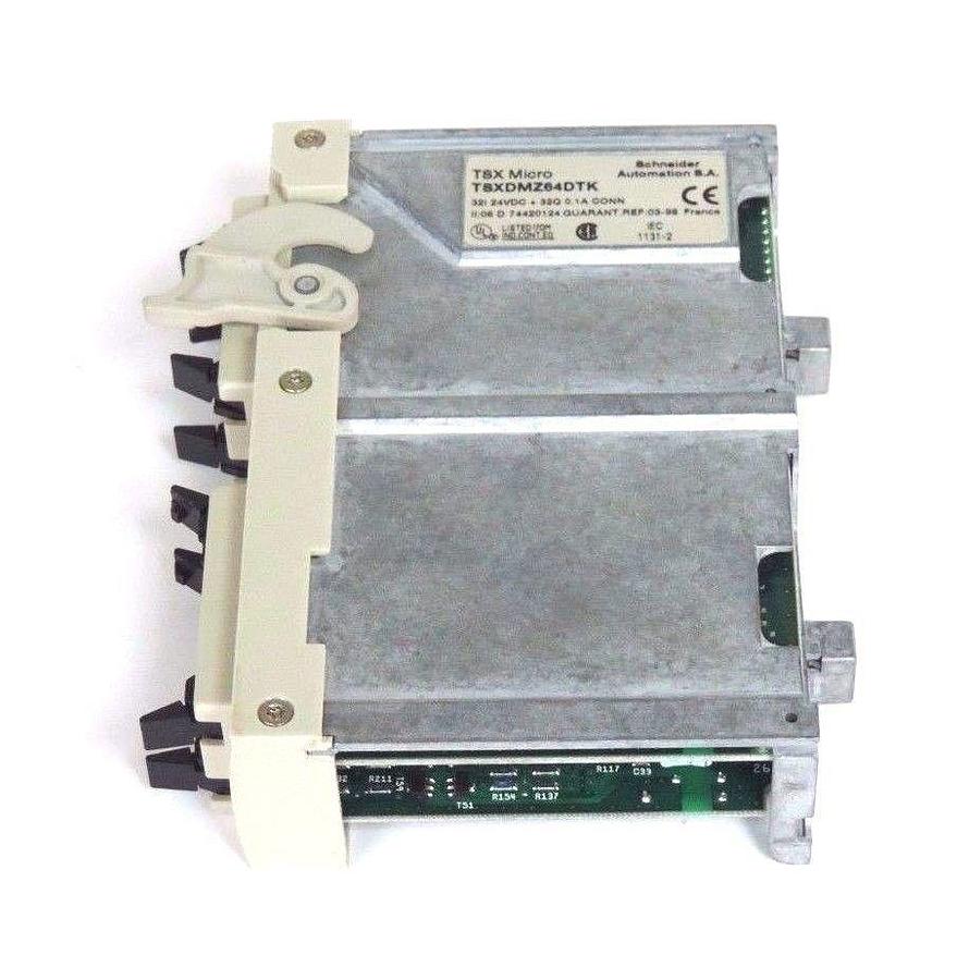 Used SCHNEIDER AUTOMATION TSX MICRO TSX-DMZ-64DTK 32I 24VDC+32Q 0.1A CONN