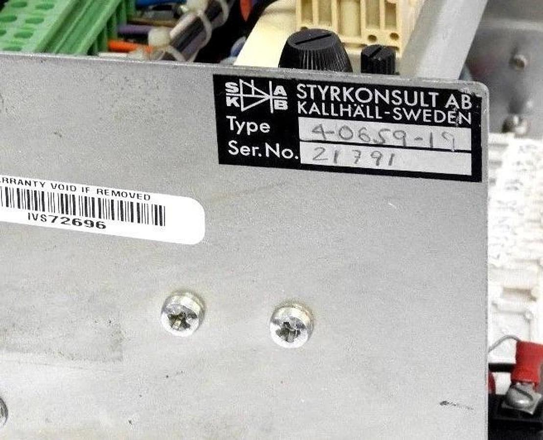 Refurbished REPAIRED STRYKONSULT AB 4-0659-19 DC MOTOR CONTROLLER 4065919