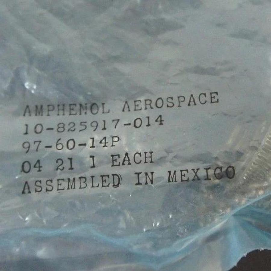 Used LOT OF 7 NIB AMPHENOL 97-60-14P PLUG PROTECTION CAPS 10-825917-014