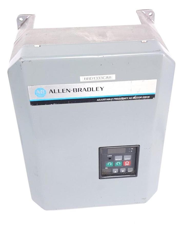 Used REPAIRED ALLEN BRADLEY 1333-CAB /D ADJUSTABLE AC DRIVE 10.4kVA 5HP 1333CAB