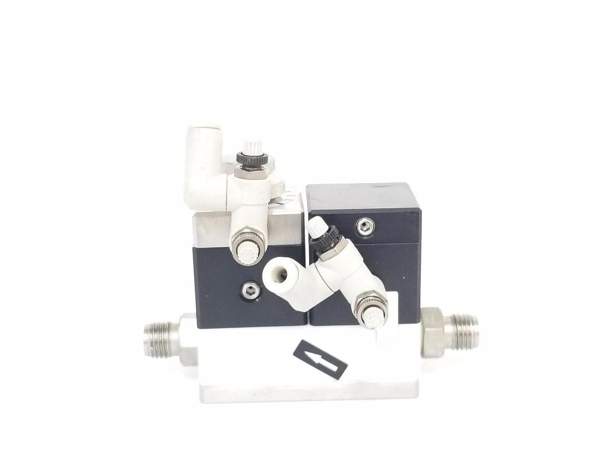 Used KOGANEI F-SAV100-2W AIR PILOTED VALVE W/ SUCKBACK FSAV1002W