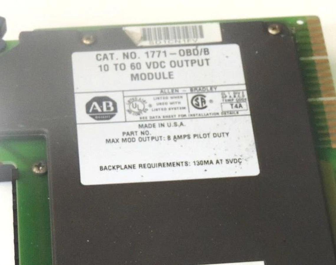 Used ALLEN BRADLEY 1771-IBD SERIES B INPUT MODULE P/N: 96134472, 1771-IBD/B