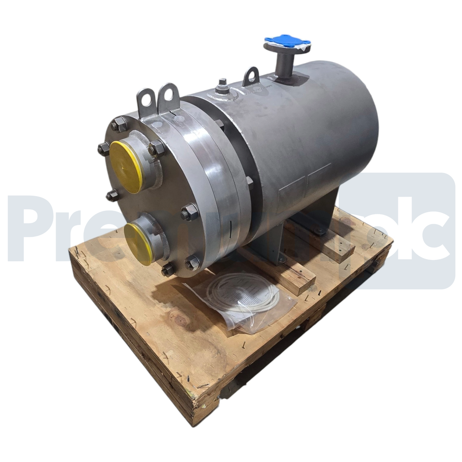 Used Allegheny Bradford HE01100 WF1 Heater SS Sanitary Shell & Tube Heat Exchanger
