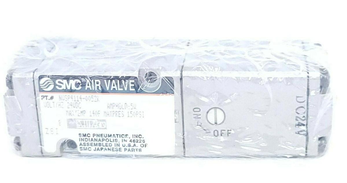 Used NEW SMC NVSP4114-0052K AIR VALVE 24VDC 150PSI NVSP41140052K