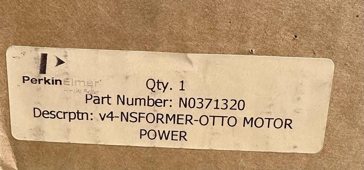 Used NEW PERKIN ELMER N037-1320 / N0371320 v4 MOTOR POWER TRANSFORMER 705-271 3529608