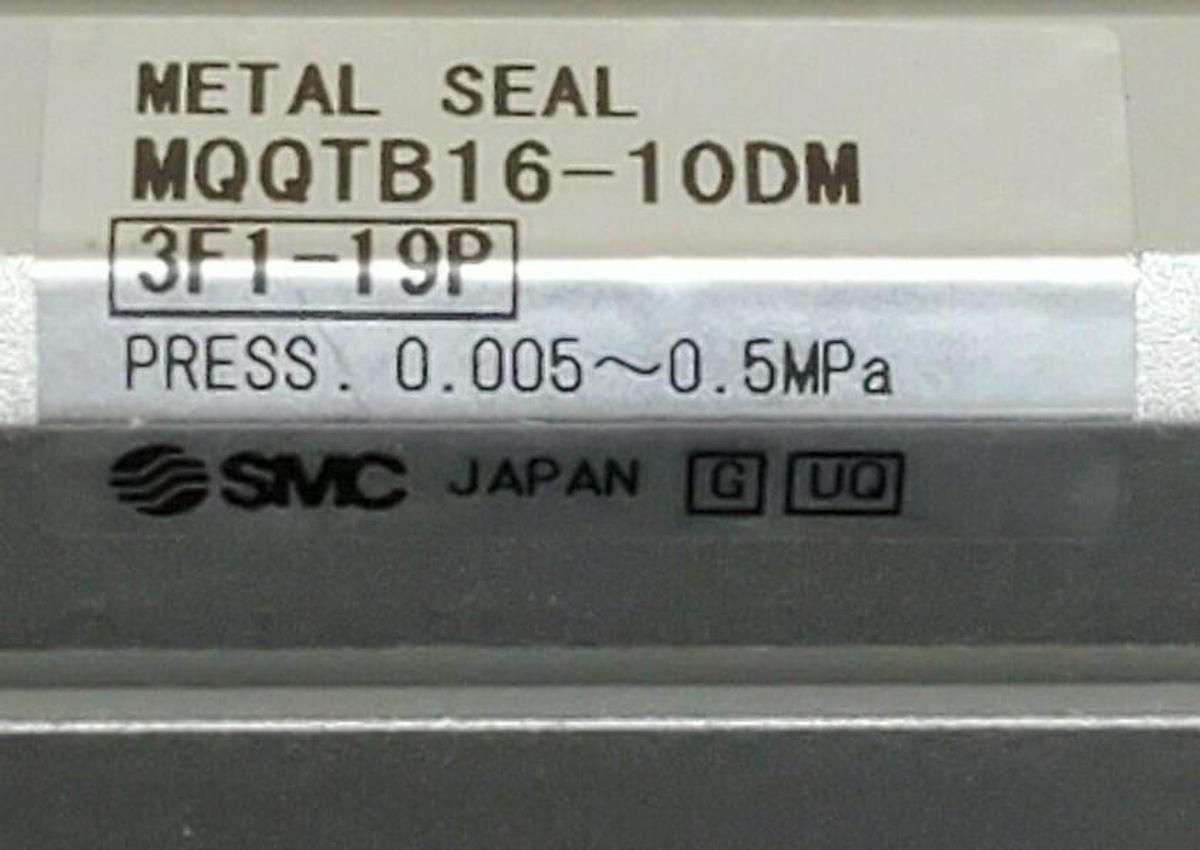 Used NEW SMC MQQTB16-10DM CYLINDER METAL SEAL LOW FRICTION MQQTB1610DM