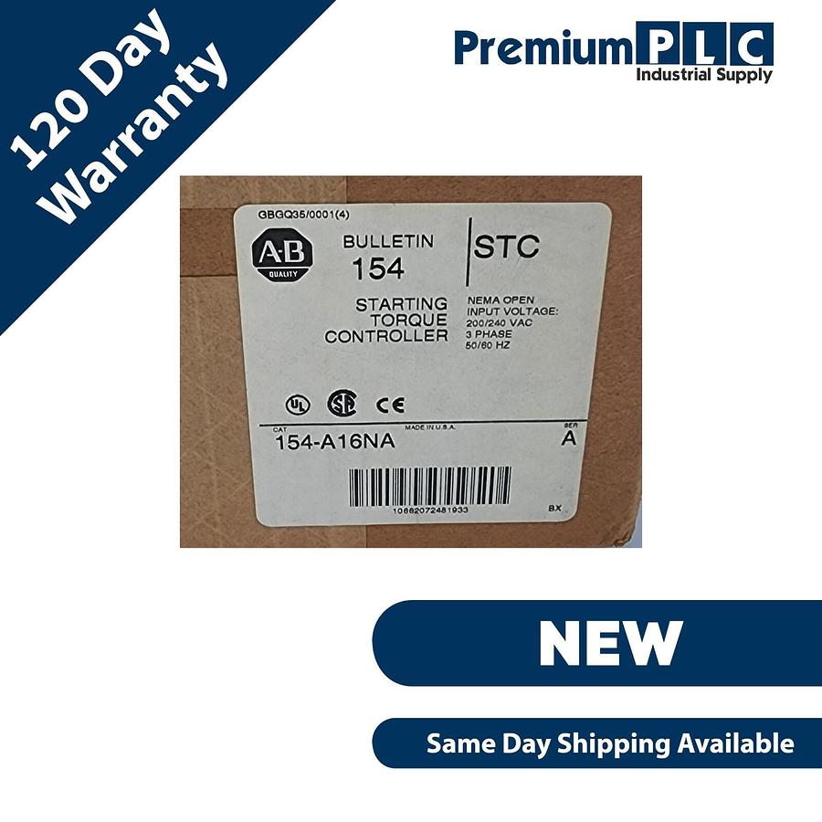 NEW SEALED ALLEN BRADLEY 154-A16NA /A STARTING TORQUE CONTROLLER 154A16NA