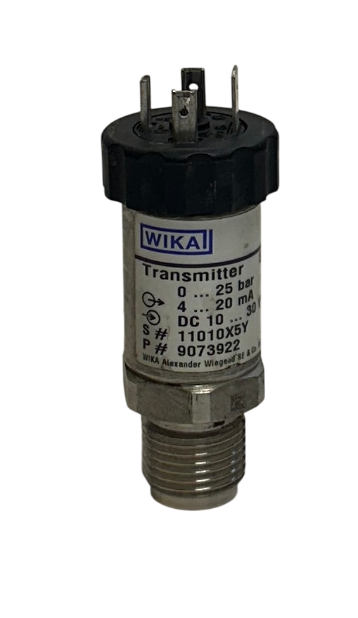 Used WIKA S-10 / 9073922 PRESSURE TRANSMITTER 10-30VDC 0-25BAR 4-20mA OEM USNP