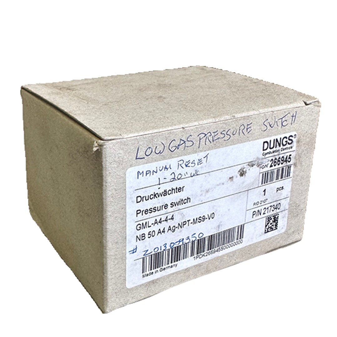 Used NEW DUNGS GML-A4-4-4 / GMLA444 LOW GAS PRESSURE SWITCH 217340 NB 50 A4 Ag-NPT