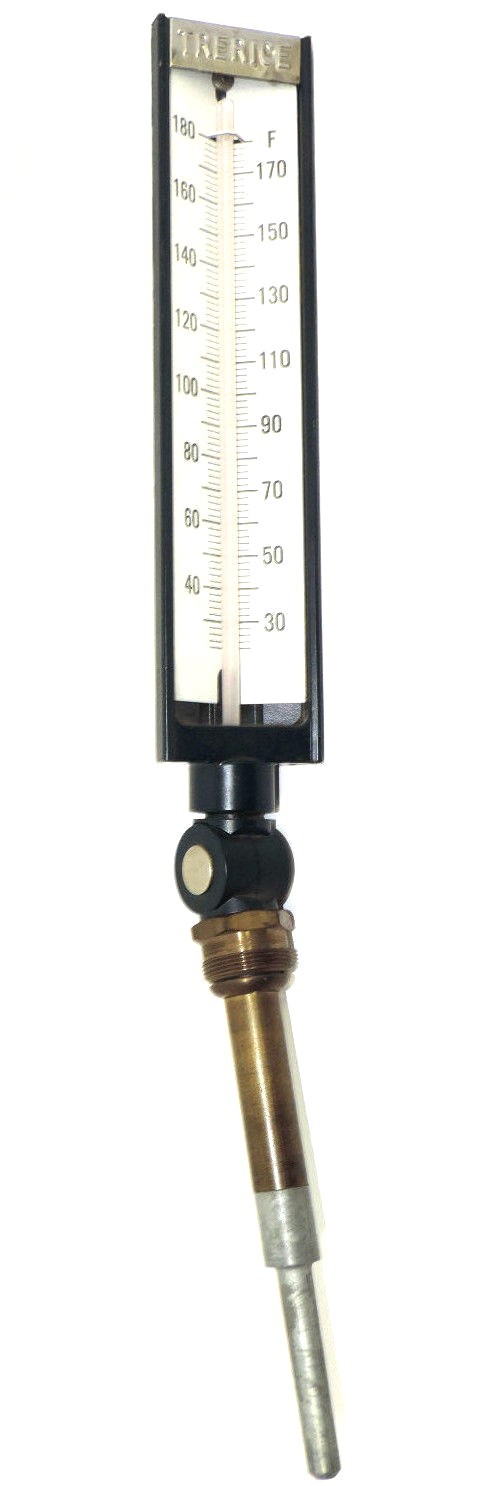 Used TRERICE INDUSTRIAL THERMOMETER 30-180 DEGREES F
