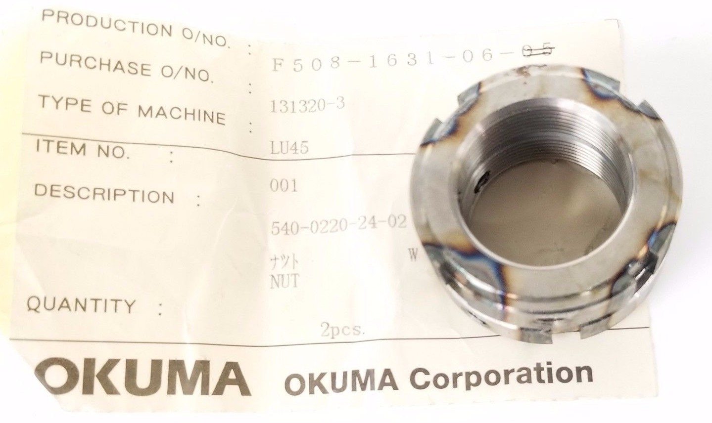 Used NEW OKUMA 540-0220-24-02 NUT