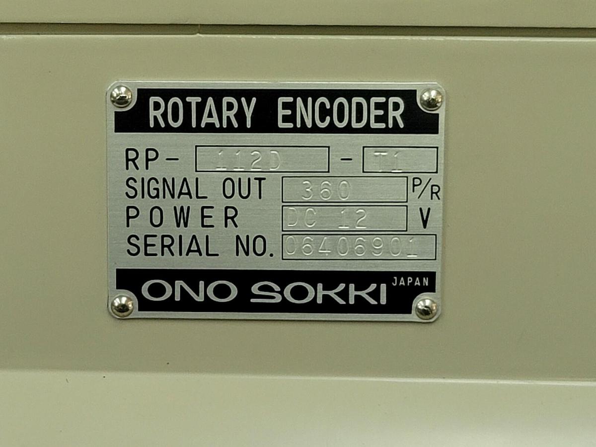 Used NEW ONO SOKKI RP-112D-T1 ROTARY ENCODER RP112D, DC 12V W/ MANUAL