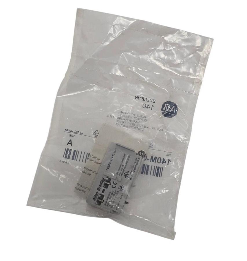 Used BOX OF 10 NEW ALLEN BRADLEY 140M-C-AFA10 AUXILIARY CONTACTS 140MCAFA10 SER. A