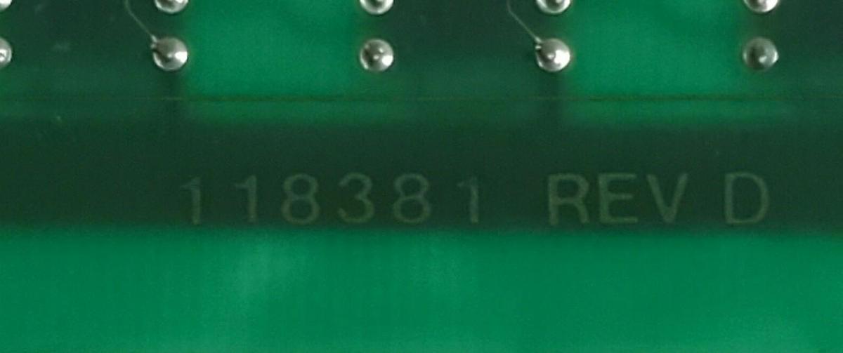 Used ALLEN BRADLEY 50381 SPEED METER BOARD REV. 05 118381 REV. D