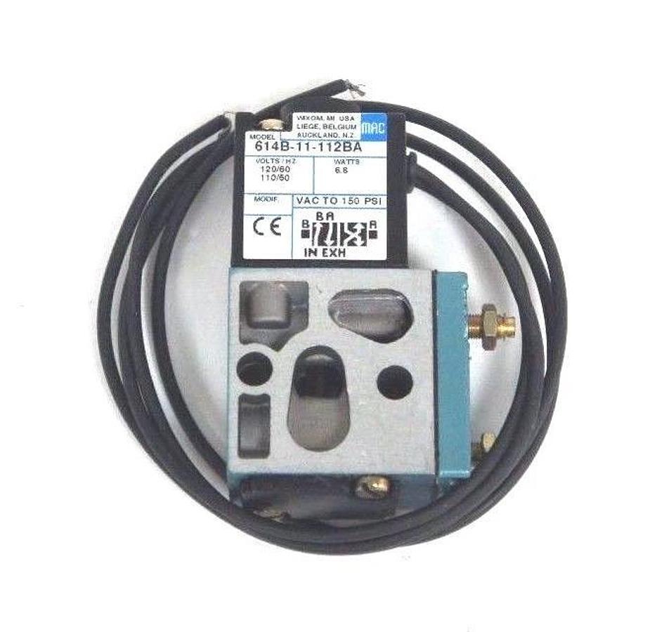 Used NIB MAC VALVES 614B-11-112BA SOLENOID VALVE, 614B11112BA