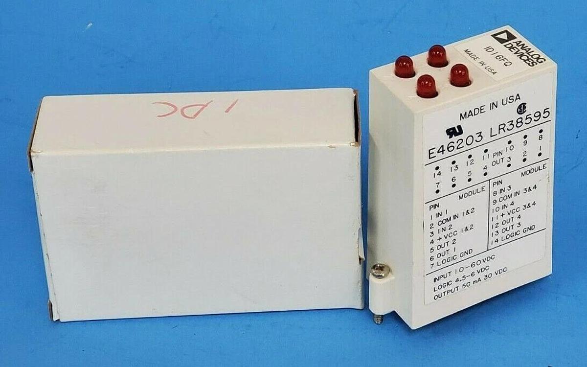 NEW ANALOG DEVICES IDI6FQ INPUT MODULE 1D16FQ, 4.5-6 VDC