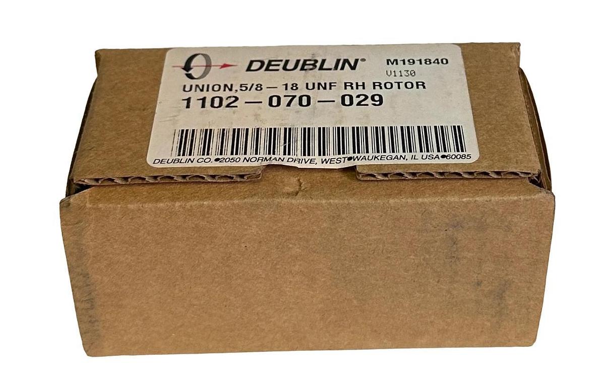 NEW DEUBLIN 1102-070-029 / 1102070029 ROTARY UNION 5-8/18'' UNF RH ROTOR M191840