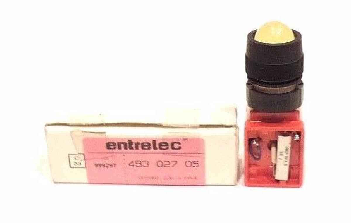 Used NIB ENTRELEC 493 027 05 PILOT LIGHT 999297 127 VAC-DC, 49302705